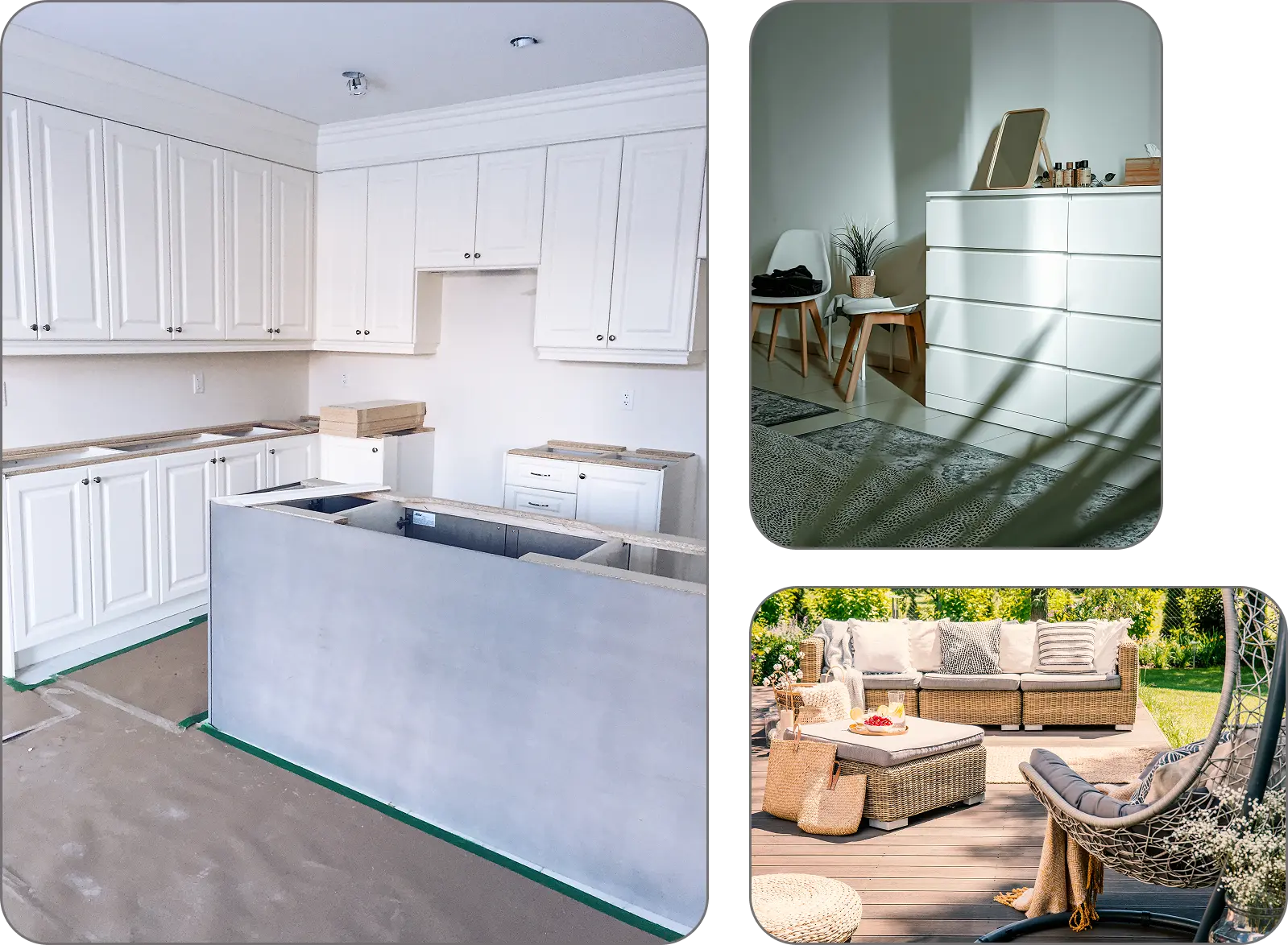 Furniture & kitchen assembly projects completed by our team