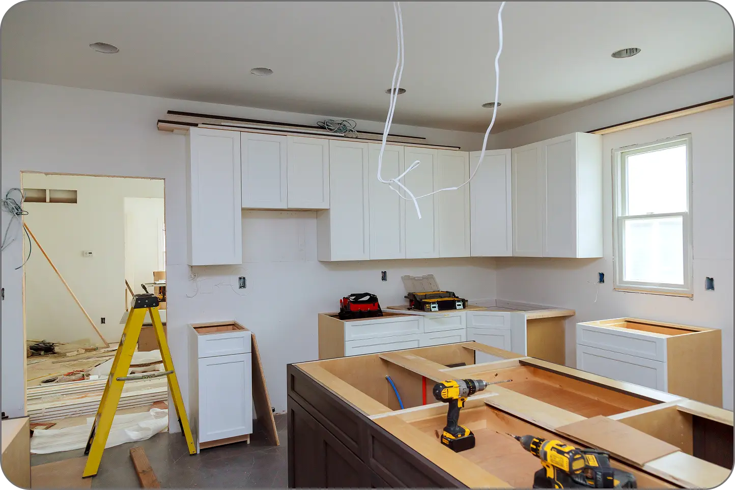 new kitchen installation by the handy wizzard team