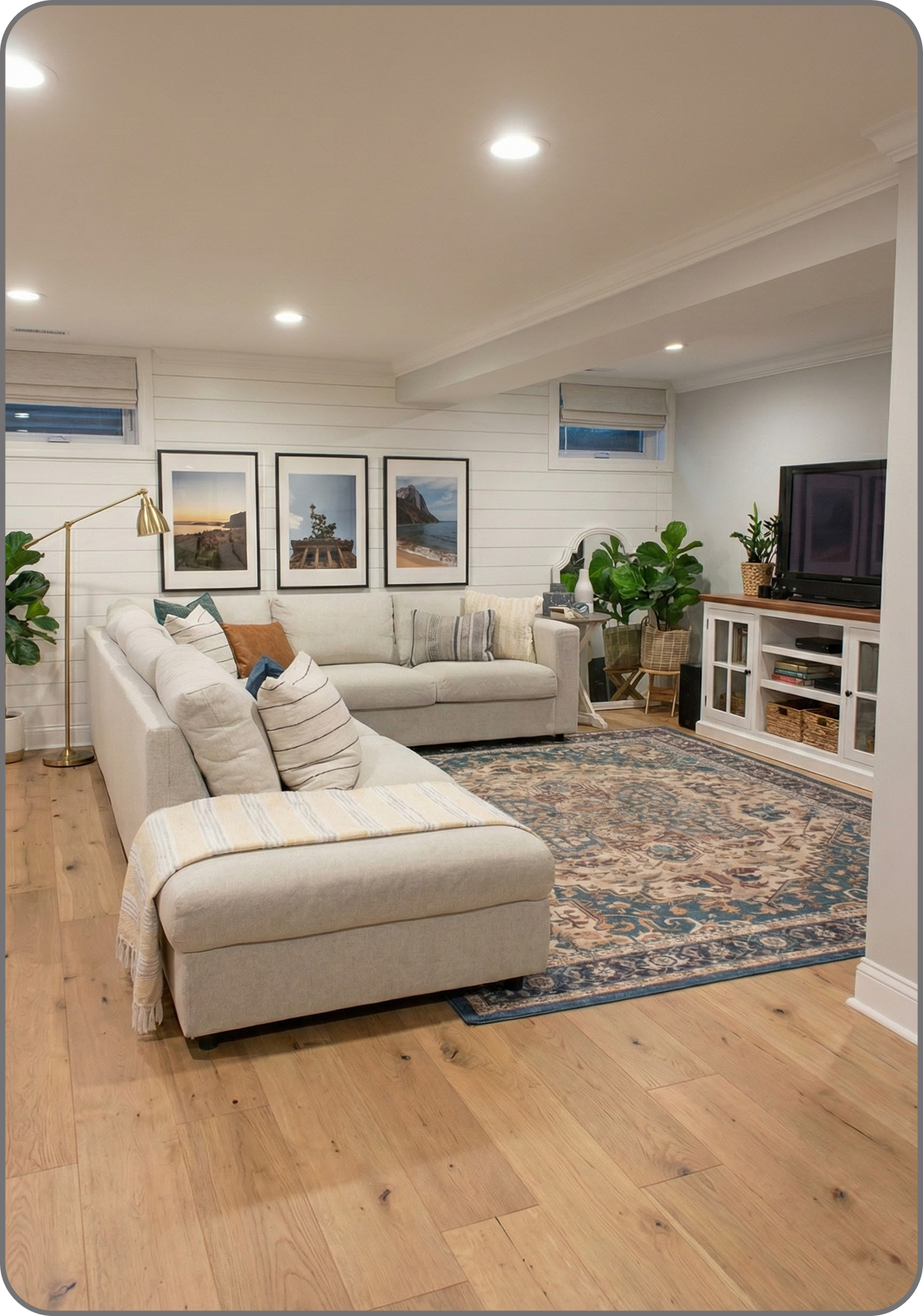 Fully renovated basement